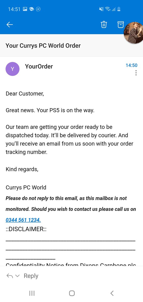 James_Edmundson's tweet photo. @hndrxxfirstson @IGNUKDeals Yeah same but I JUST got this email https://t.co/DKO52Wd327