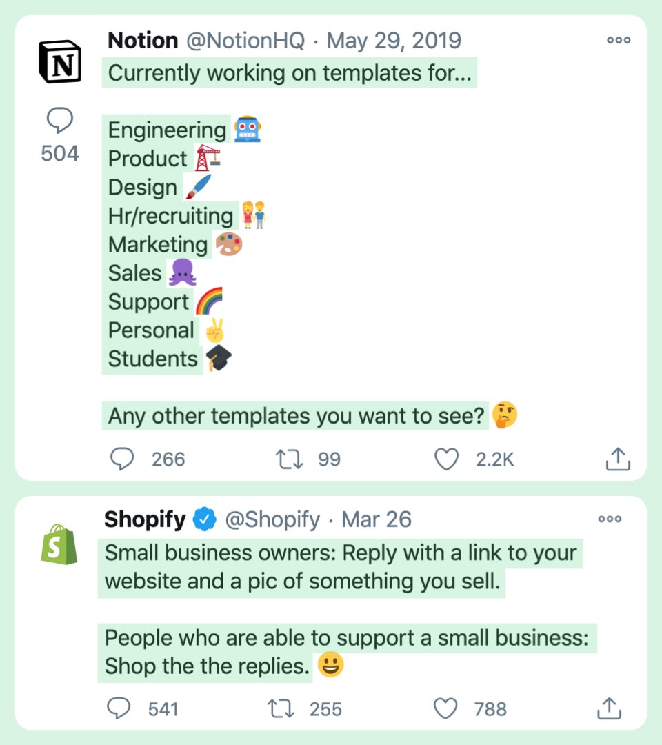 9/ QuestionsGet to know your customers whilst building a sense of community.