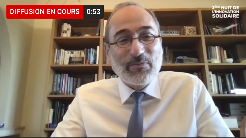 groupeinsa's tweet photo. #live lancement de la 2ème #NIS avec la participation de @ffotiadu directeur @insadelyon  à suivre ici ⏩https://t.co/X2TuDK7Ifl @HI_france @dynergie_dc #innovation #solidaire https://t.co/yDl1UmXrY3