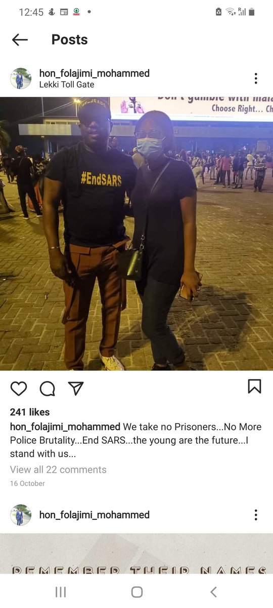 JobrolesTomide's tweet photo. @suleimanable @AishaYesufu Quite ironic, his son was also an #EndSARS protester! https://t.co/Xemk33LVbD
