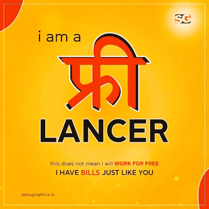 SonuGraphics7's tweet photo. I am a फ्रीLancer😀. But not work for Free🙁!
----------------------------------------------------
https://t.co/gvX44iuciL

#graphics #sonugraphics #services #freelancedesigner #freelancer #creativedesigner #creativebusiness #startingup #delhincr #delhi #artistic https://t.co/0YiGyAYBOn