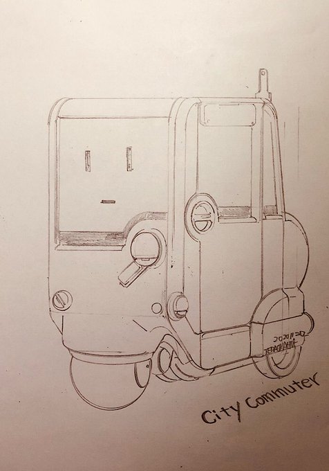 街中用自律小型車 呼ぶと来てくれる、荷物の多い日も安心 時々段差で転ぶ 