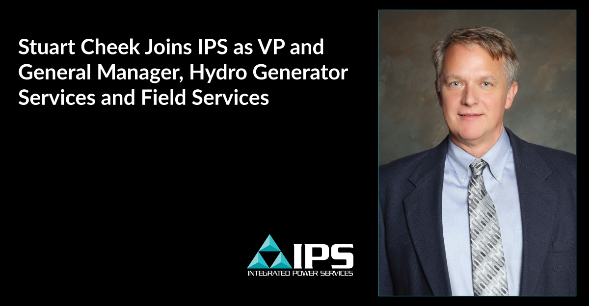 IPS_industrial's tweet photo. IPS welcomes Stuart Cheek as VP and General Manager, Hydro Generator Services and Field Services. Read the complete announcement at https://t.co/jR6p3e4sA4. #ChasingWorldClass #OneIPS #Hydro #FieldService https://t.co/x9G1006cZS