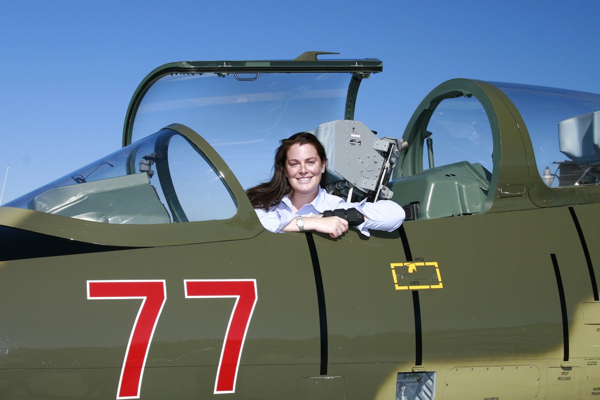 Throwing it back to when our Founder &amp; President got to take a quick ride in an L-39 Albatros at an air show!