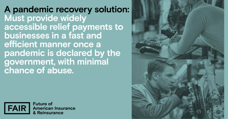 FAIRInsure's tweet photo. As lawmakers discuss how to protect businesses from the next pandemic, there are three important pillars to keep in mind. Read more: https://t.co/3h6kEW3aLN https://t.co/vEtLZazE9U