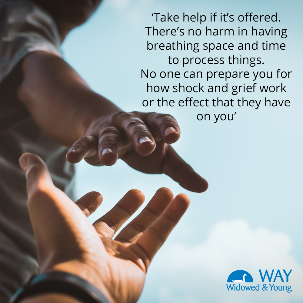 This #InternationalMensDay, WAY member Chic shares that it's good to take help when it's offered. 

Find out more 👉 widowedandyoung.org.uk

#WidowedandYoung #Widower #Grief #Bereavement #BereavementSupport #GriefSupport