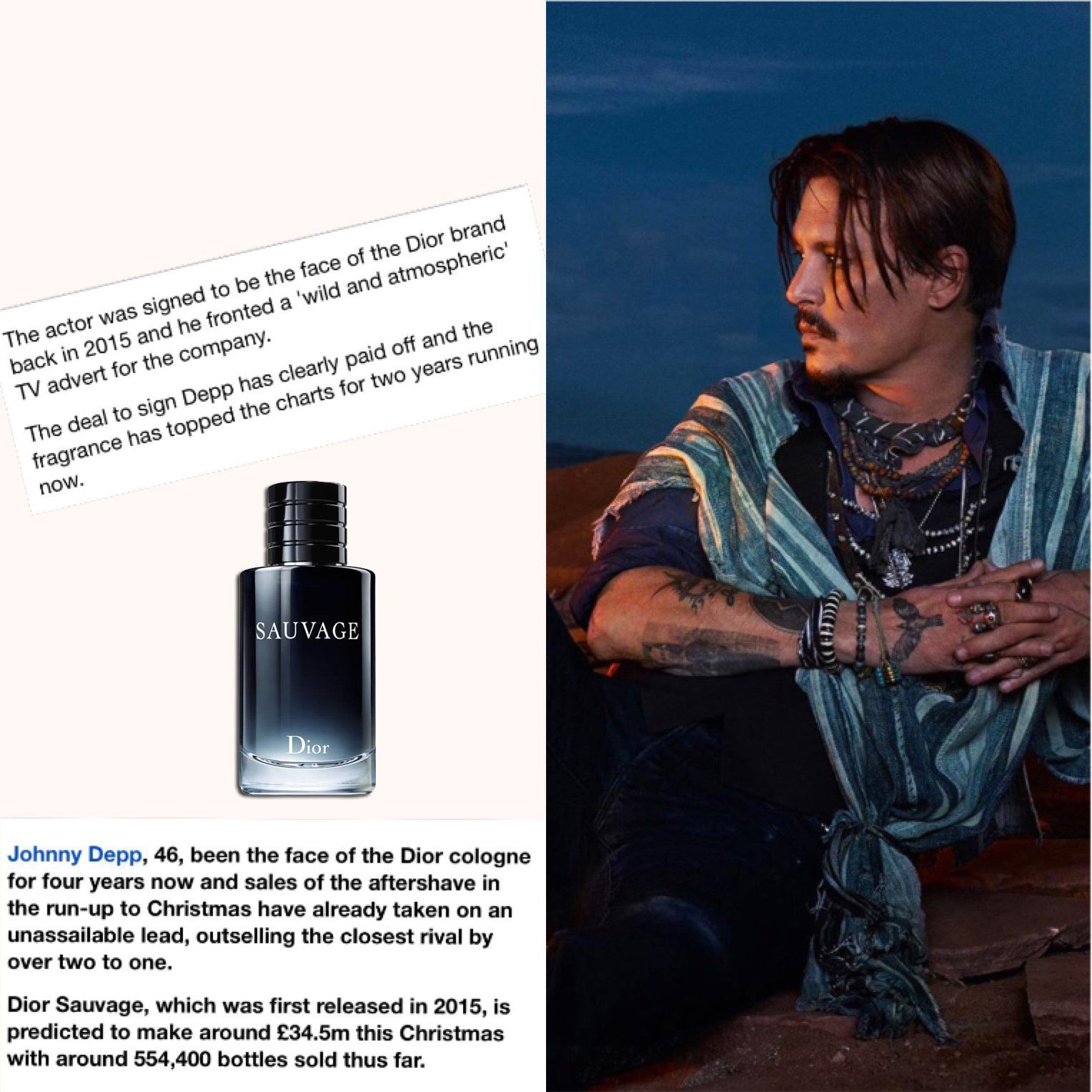JOHNNY DEPP on X The way Johnny Depp s DiorSauvage has dominated the world for 5 years https t Ke5sT40oGv X
