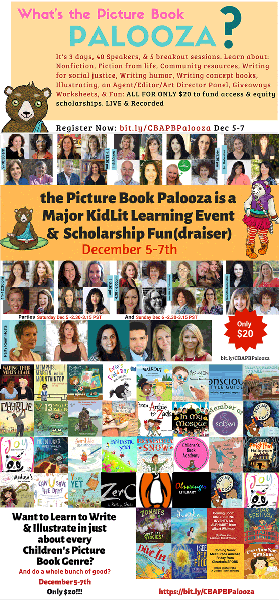 Picture Book Palooza registration is now open!  
 
So excited to be one of the speakers & panelists for this year’s event- hosted by @childrensbookacademy! 
 
Learn more & grab your ticket at childrensbookacademy.com/pbpalooza2020.…