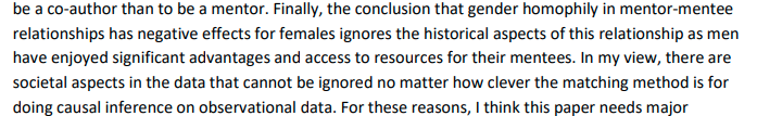 Here is the quote I am referring to in this reply. Since this paper has become so controversial, and I reviewed it, I thought I would share some additional info behind the curtain. A thread 1/12  https://twitter.com/daniel_akuna/status/1329109893115219970