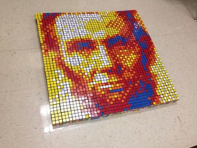 On this day in 1863, U.S. President Abraham Lincoln delivered the #GettysburgAddress at the dedication of the Soldiers' National Cemetery in Gettysburg, Pennsylvania.  

You can build this mosaic with 225 Rubik's Cubes and our template, downloadable here: youcandothecube.com/resources/down…
