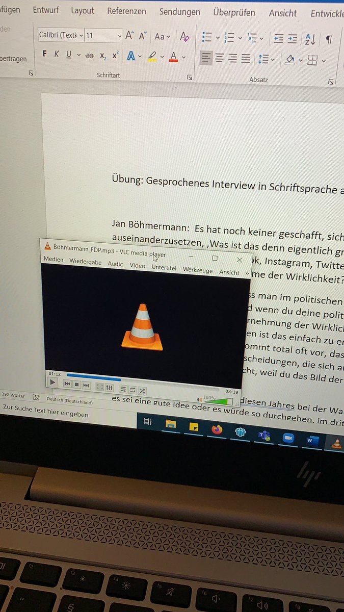 Volo-Seminar am <a href="/ifpmuenchen/">Journalistenschule ifp</a> und <a href="/janboehm/">🚫⛔️jAaj Bä¶Ã¶l&&rma!nN 💩</a> ist mit dabei! Zumindest als Audiodatei bei einer Interview-Sprachübung...