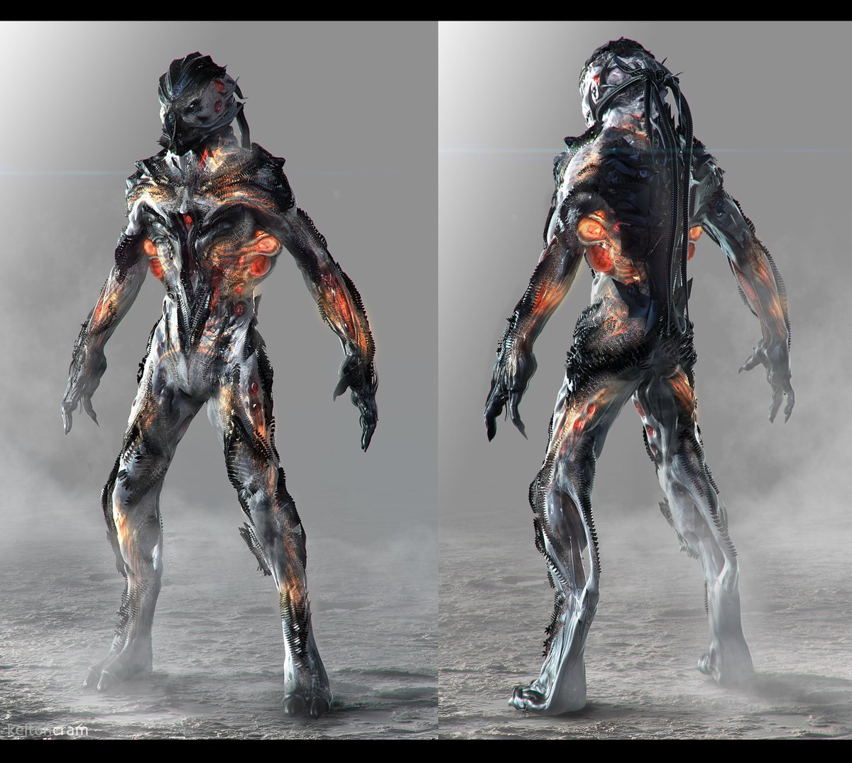 BackwhenYou hinted at bioluminescence, color, some redeeming or at least alluring aspect to char design, some dimension to the darknessA visual hint at a caste that might trade, be approachable, winnable in gameThat the 'Duul weren't cartoons, but alien *civilization*2/3