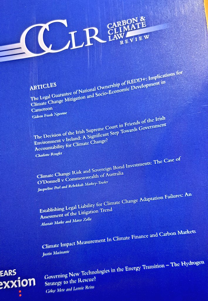 GokceMe's tweet photo. Very happy to receive a hard copy of our article today @LeonieReins on #regulation of #hydrogen technologies and #leadmarkets by @lexxion in the post and also available online and open access here: https://t.co/NRAO8Rb3DD https://t.co/j5bb0fhumk