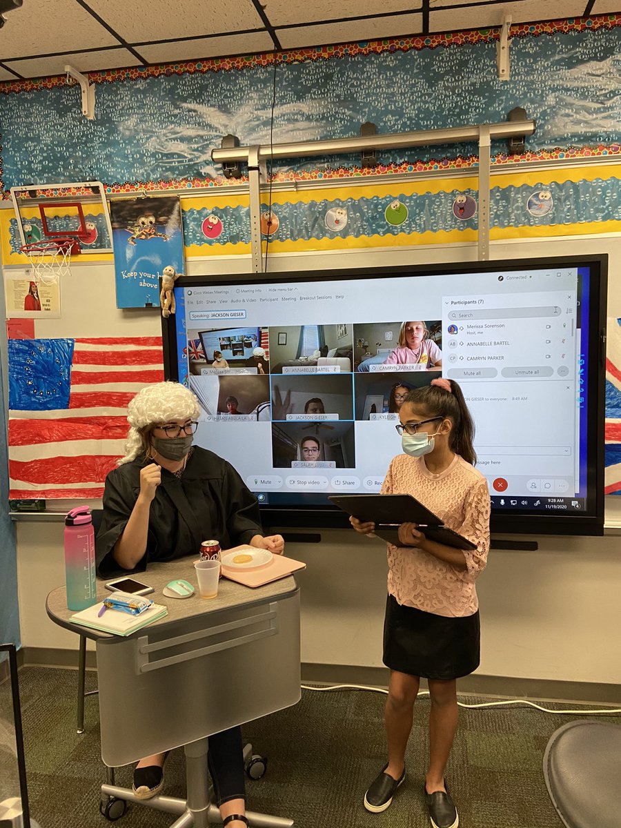 MerissaSorenson's tweet photo. Loyalists vs Patriots Debate Covid style! Students did an amazing job proving their sides in the debate! #gcisdhumanities #teambce https://t.co/sO47D7FIWt
