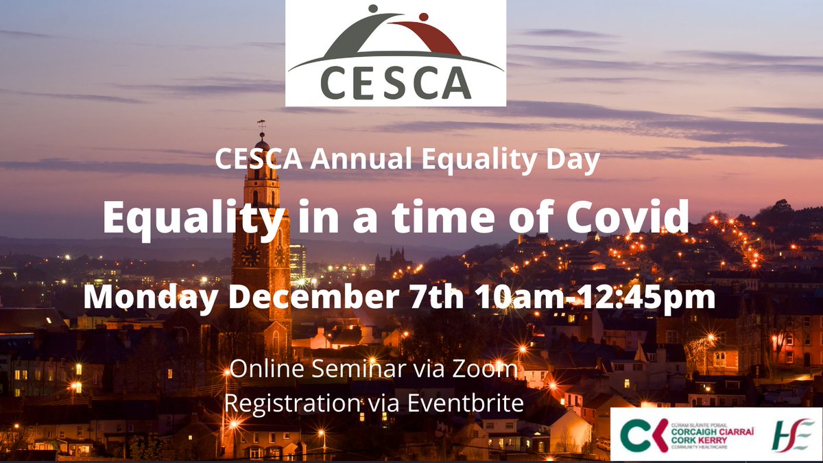 CorkCesca's tweet image. We have been busy working on the agenda &amp;amp; confirming speakers for our upcoming Equality Day on Monday December 7th at 10am. We will have an excellent mix of speakers which will be announced next week. For now you can see our agenda &amp;amp; register here  eventbrite.ie/e/128113802833