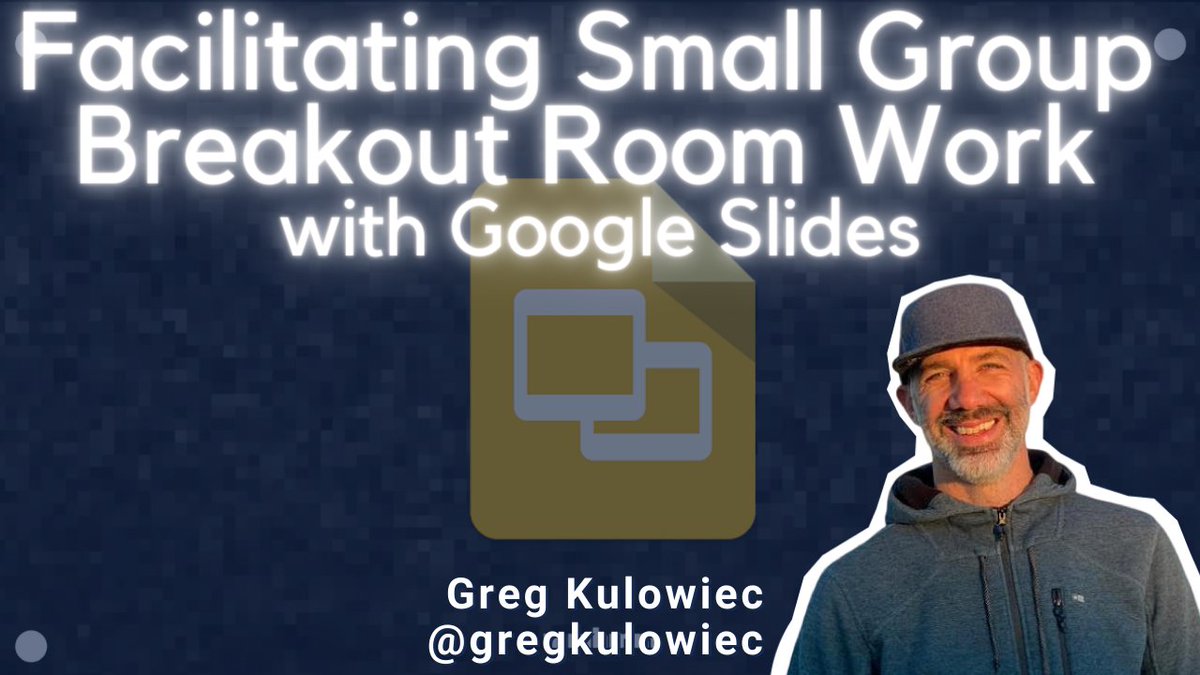 gregkulowiec's tweet photo. Breakout rooms are fantastic, and this approach can level up the process.  Create small group workspaces for each breakout room that are viewable in one central location for the teacher.

https://t.co/kceMhMGLCS

#googleslides https://t.co/RzvqoEMfWc
