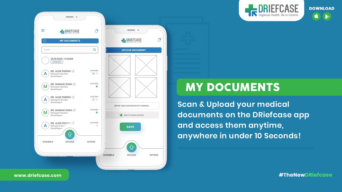 DRiefcase's tweet photo. 𝐖𝐞 𝐚𝐫𝐞 𝐑𝐞𝐯𝐢𝐭𝐚𝐥𝐢𝐳𝐞𝐝!
The DRiefcase app has multiple functionalities that help you keep track of your health on a day to day basis. You can monitor and manage your health online in just a few clicks.

Download the App: https://t.co/l2zdXkxCIQ

#applaunch #healthcare https://t.co/ApfgRFXjdB