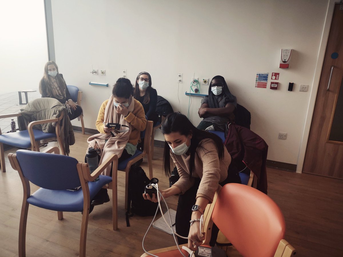 TeachingTeamCCA's tweet photo. Today we delivered "Heart Failure and Transplant" study day. We learned and discussed treatments available for our patients at @RoyalPapworth 
In the photo, participants practices with a HeartMate III device. https://t.co/BZ9btF9Ljc