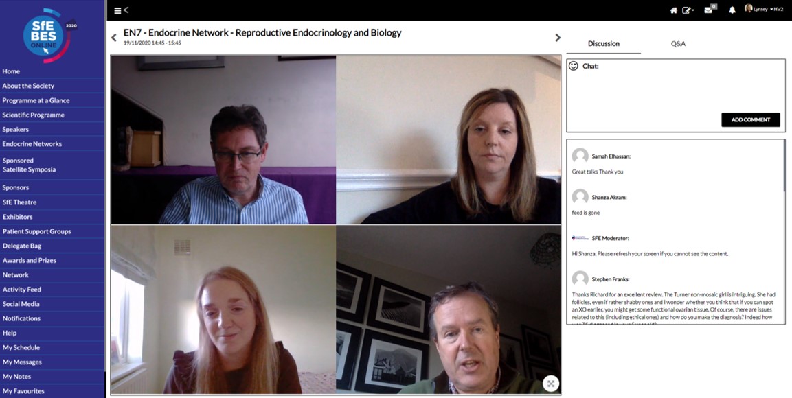 Soc_Endo's tweet photo. Some interesting discussion on fertility preservation at the @ReproNetwork session today at #SfEBESOnline. @KJonasM @drkarenforbes @profdicanderson https://t.co/l8qM53DvC3