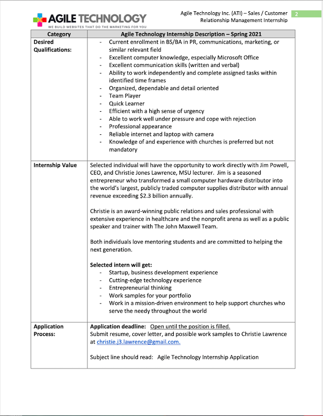 MSUmqabl_intern's tweet photo. Good Morning Bulldogs! Check out this AWESOME internship opportunity for the Spring Semester! All information is in the documents as well as who to contact... Good Luck! #hailstate #wemeanbusiness #mqablinternship #mqabl #sales #marketing #marketinginternship https://t.co/1ABN38ZVw1