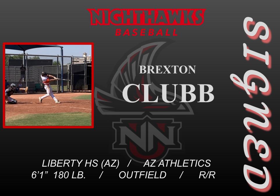 Welcome Brexton Clubb to the Nighthawk Baseball Family!