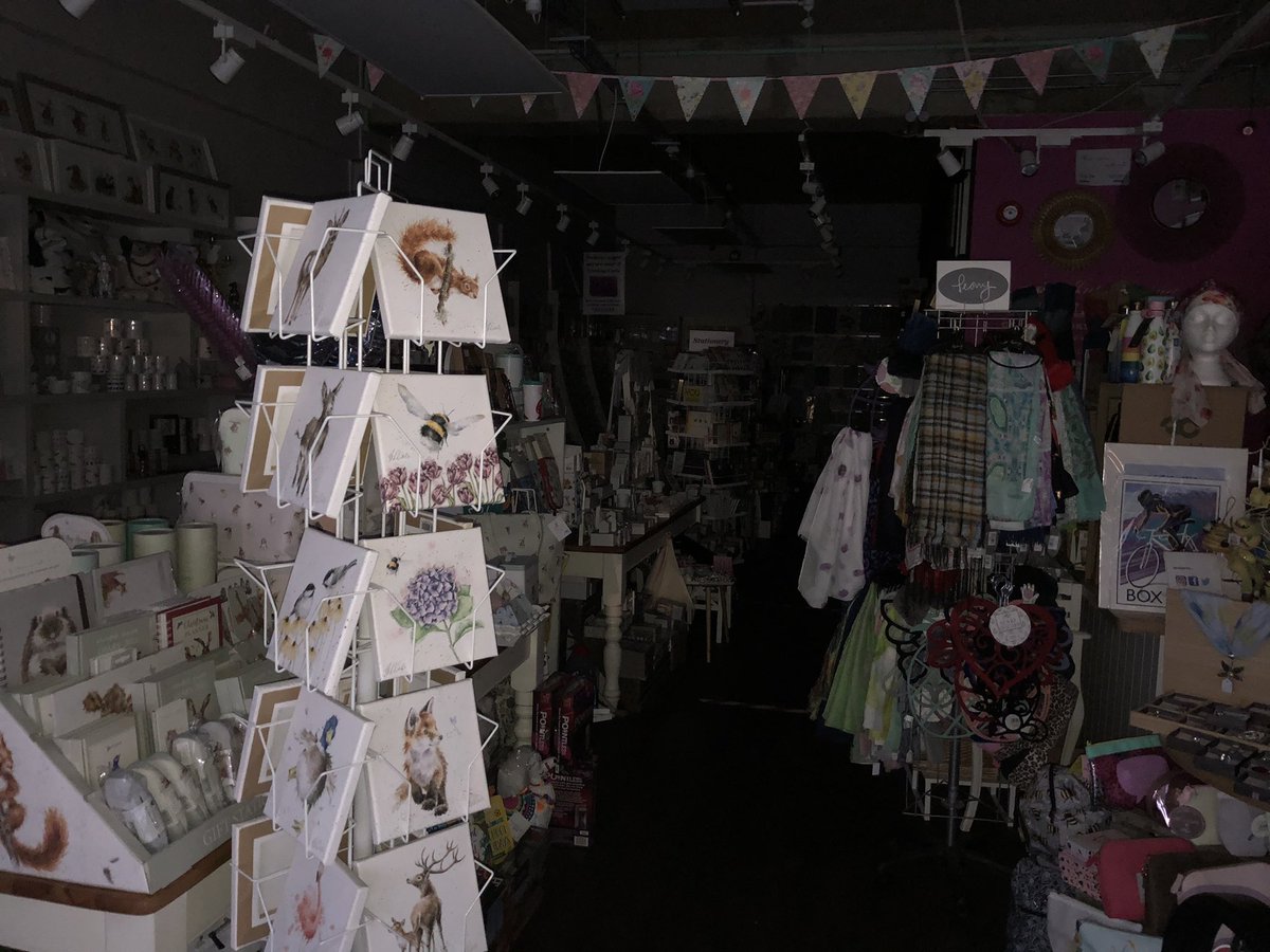 Two more weeks until the lights go on again...
But you can shop with us for all sorts of gifts and cards at calliopegifts.co.uk, and on eBay at calliopegiftsltd. Full day of packaging up orders and running to and from the Post Office today!