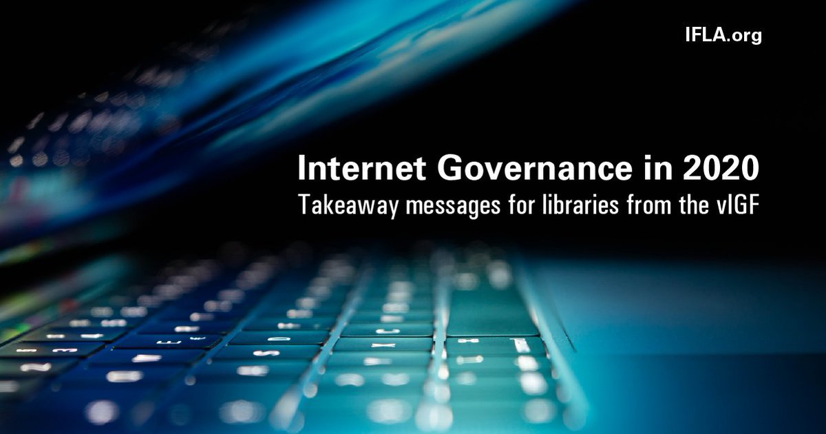 Digital inclusion 

Equitable access to crucial content

ICT competencies and media literacy

Support for online learning

All these are important elements of leveraging the internet for development and recovery.
#Libraries can help realise this potential bit.ly/3lNETj1