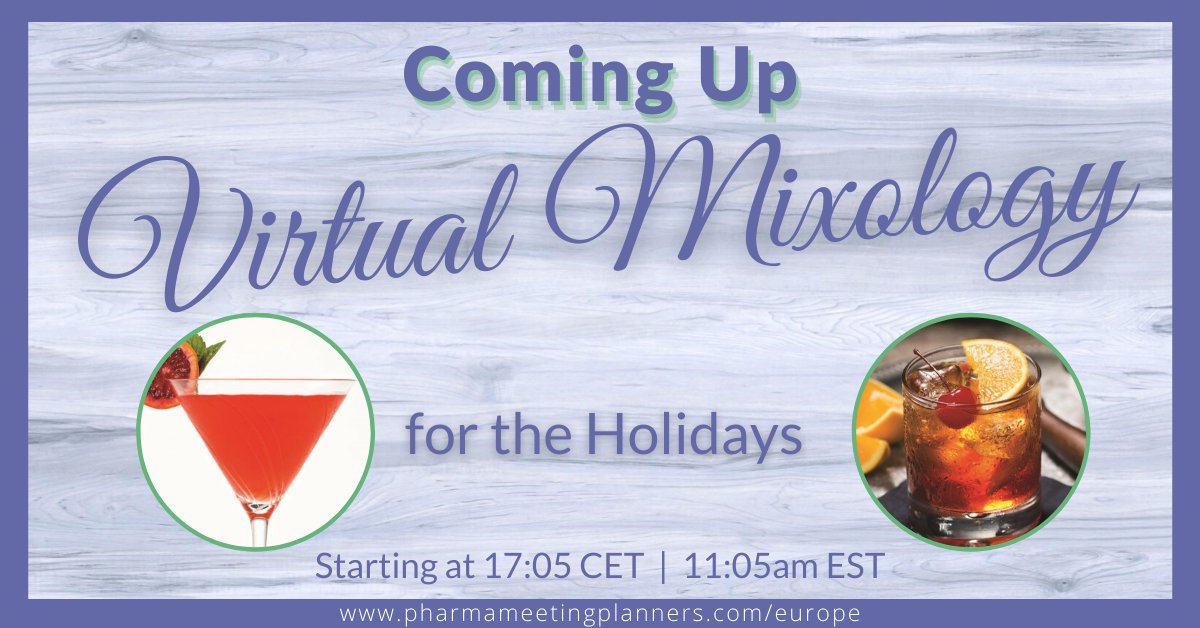 It may be early over here on the east coast, but we’re not going to miss our entertainment reception: Virtual Mixology for the Holidays; we’ll just let it chill in the fridge until later. Share your pix with us too

#PFEurope2020 #VirtualMixology #MeetingPlannerLife #MeetingProfs