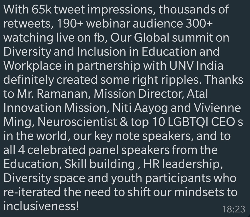 OrionYouth's tweet photo. A special thanks to all speakers, partners and participants from #TeamOrion for the @UNV_India #YIOS2020!
Thank you for making this summit a huge success!! https://t.co/j1oxwyqajf