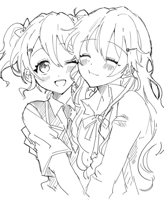 アニメの近江姉妹可愛くて泣いたので................久しぶりに尊いを感じた........ 