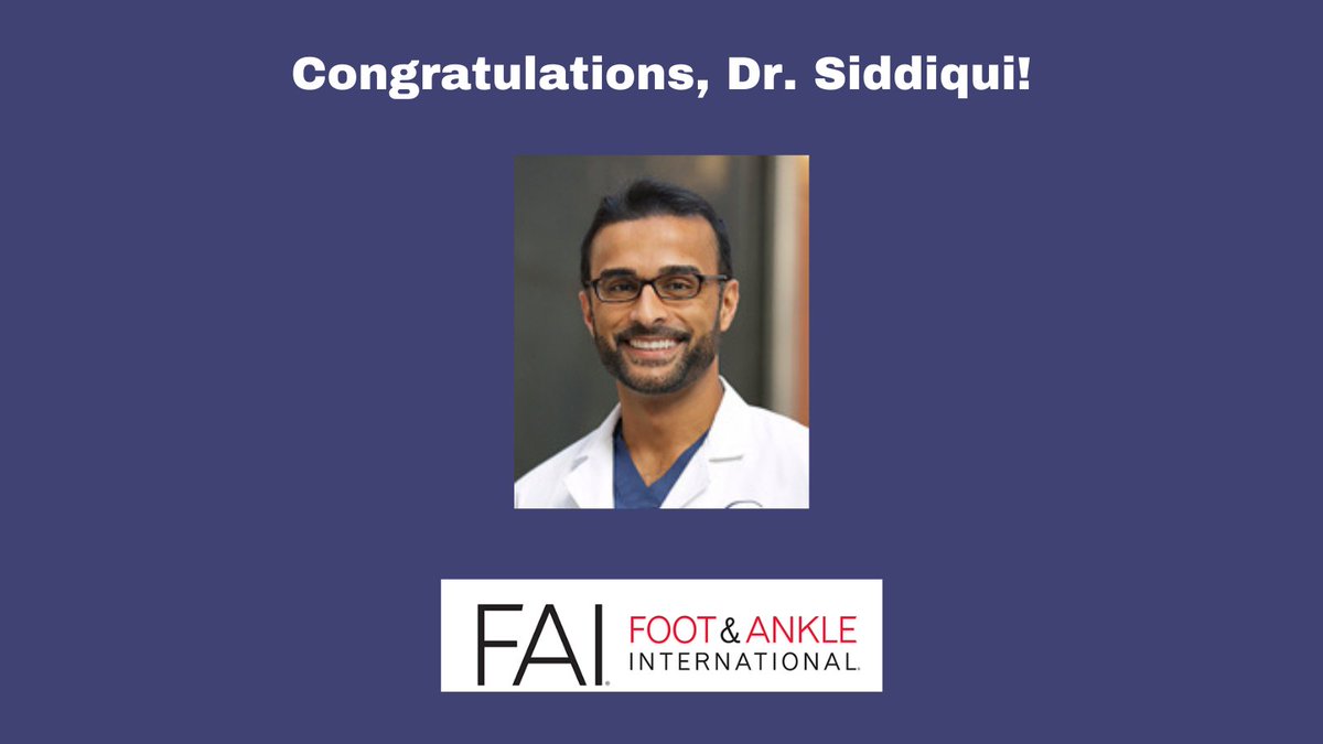 LimbLengthMD's tweet image. Congratulations to Dr. Siddiqui &amp;amp; coauthors on having their research comparing the biomechanics of 2 minimally invasive #bunion surgery techniques published in “Foot and Ankle International.” doi.org/10.1177/107110…. #ICLL #DrNomanSiddiqui #Foot #Podiatrist #MIS