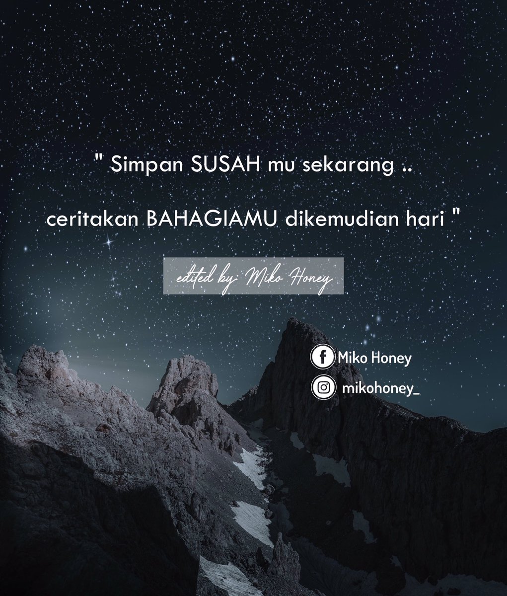 mikohoney_'s tweet photo. #selamatmalam #DSjourney #rezekihebat #syukurselalu #mikoquotes #combatbarbie #motherof4 #mypassion #hambaallah #quotesdaily #mikogallery #ayatcantik #ayatpadu #ayatdeep #ayatmotivasi #mylife #mystyle #myrules #youknowmyname #notmystory https://t.co/azD0cgScrl