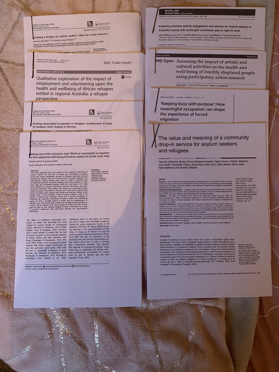 AmyBrennan2's tweet photo. When you realise you donβt have a stapler or clips to keep your Honours papers together - KIRBIE GRIPS TO THE RESCUE!! The most useful thing Iβve done all day. #OTskills #OccupationalTherapy #occupationaltherapystudent https://t.co/Ia6NbKQ8dk