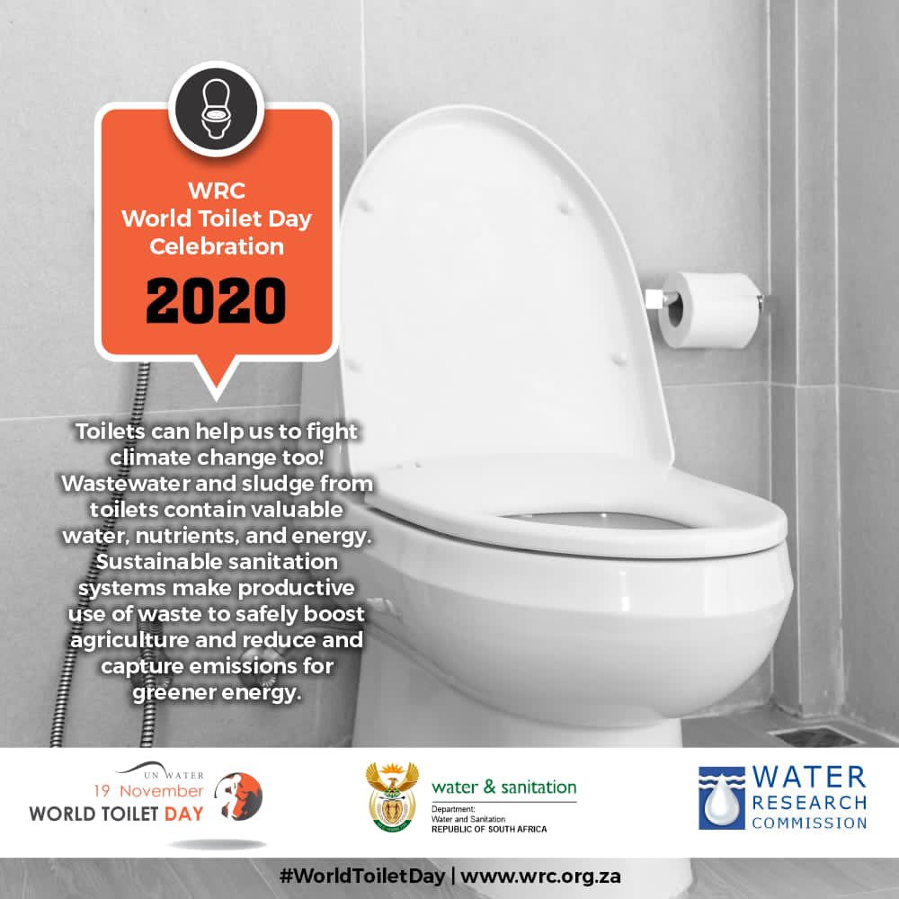 sastep_za's tweet photo. Did your know that toilets can help us fight climate change #WorldToiletDay ๐ฝ #WorldToiletDay2020 #SASTEP #WRCWorldToiletDay @gatesfoundation @WaterResearchSA @TheToiletBoard @DWS_RSA @UN_Water https://t.co/skJAeLuwjk