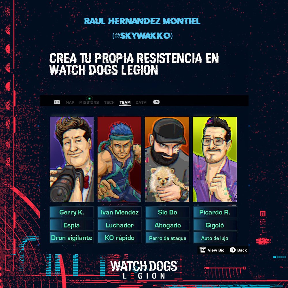 UbisoftLatam's tweet photo. ¡Les presentamos a los ganadores del concurso de fanarts #SomosWatchDogs! 

Cada uno de ustedes hizo un excelente trabajo y mostraron su gran talento. ¡Gracias a todos por participar! 
❤️#WatchDogsLegion https://t.co/I4ZjlUoox3