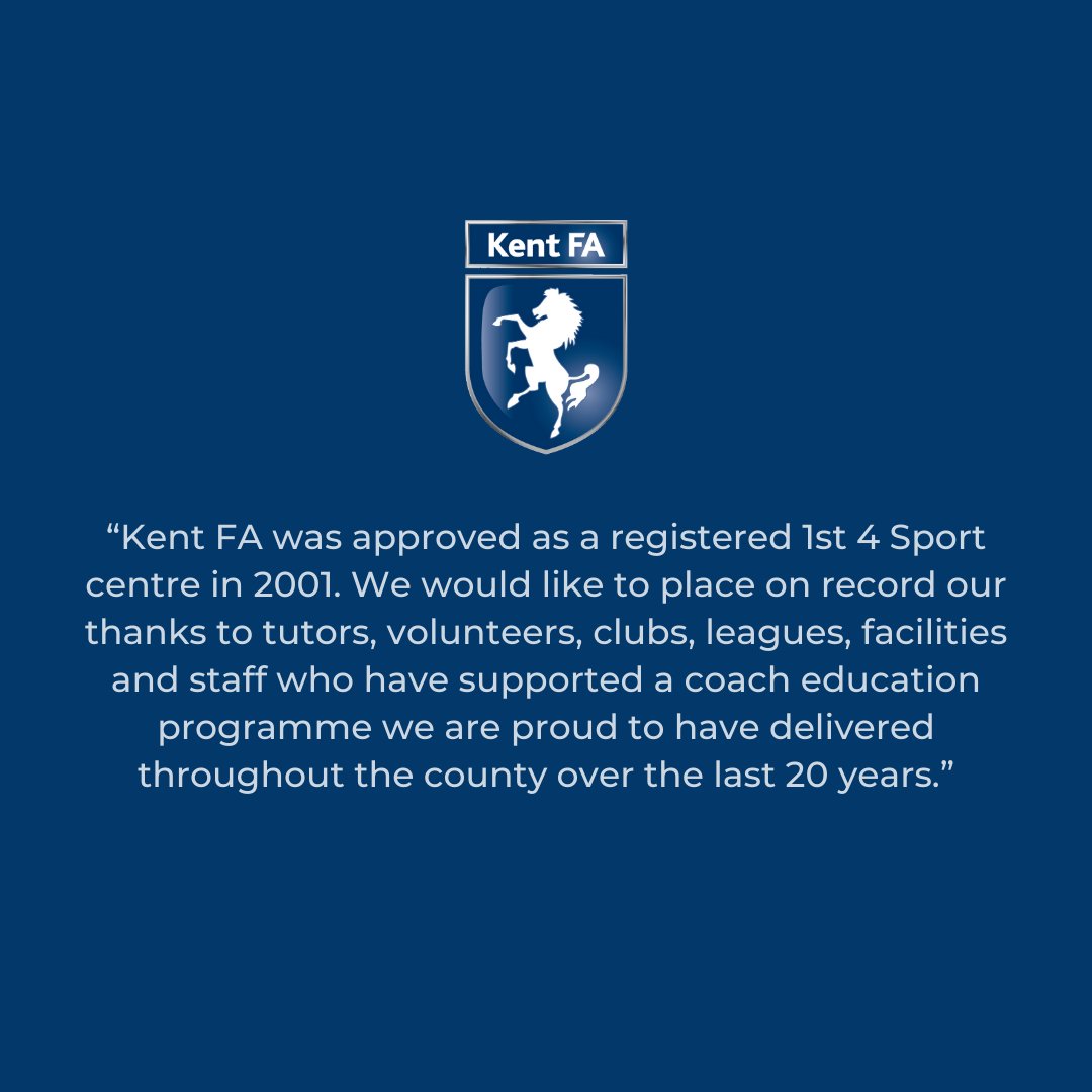 KentFA's tweet photo. A statement from Kent FA following The FA's announcement about changes to coach education from 2021. https://t.co/niOvbNuHl1