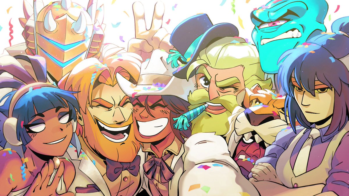 Brawlhalla's tweet photo. Hey btw: we have a whole page of wallpapers for pc/mobile/anything else you want to put wallpapers on (including walls if you try hard enough). You can even grab this 5th Anniversary group photo!🤳

Check them out: https://t.co/dZNuVjiYFV https://t.co/tjXhrc511x