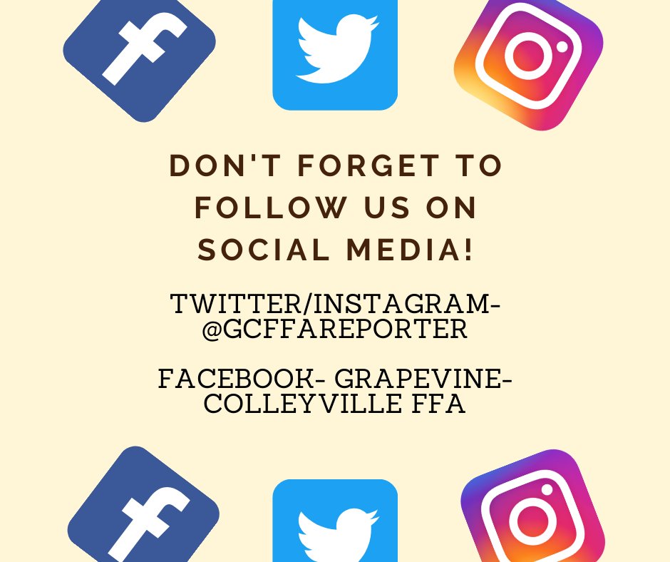 Make sure to follow us on our other social media platforms! #GCFFA #CHPanthers #GHSUnity