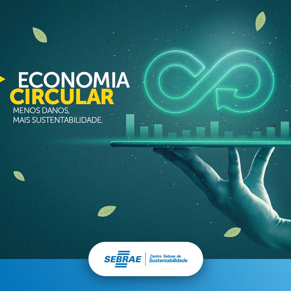 centro_sebrae's tweet photo. Com a Economia Circular, os recursos na
fabricação dos materiais são usados em menor quantidade e aproveitados de maneira mais eficiente. Não há descarte sem necessidade, afinal, qualquer produto pode ser sim reutilizado. Que tal adotar essa ideia na sua empresa? https://t.co/cpZZ5EUacx
