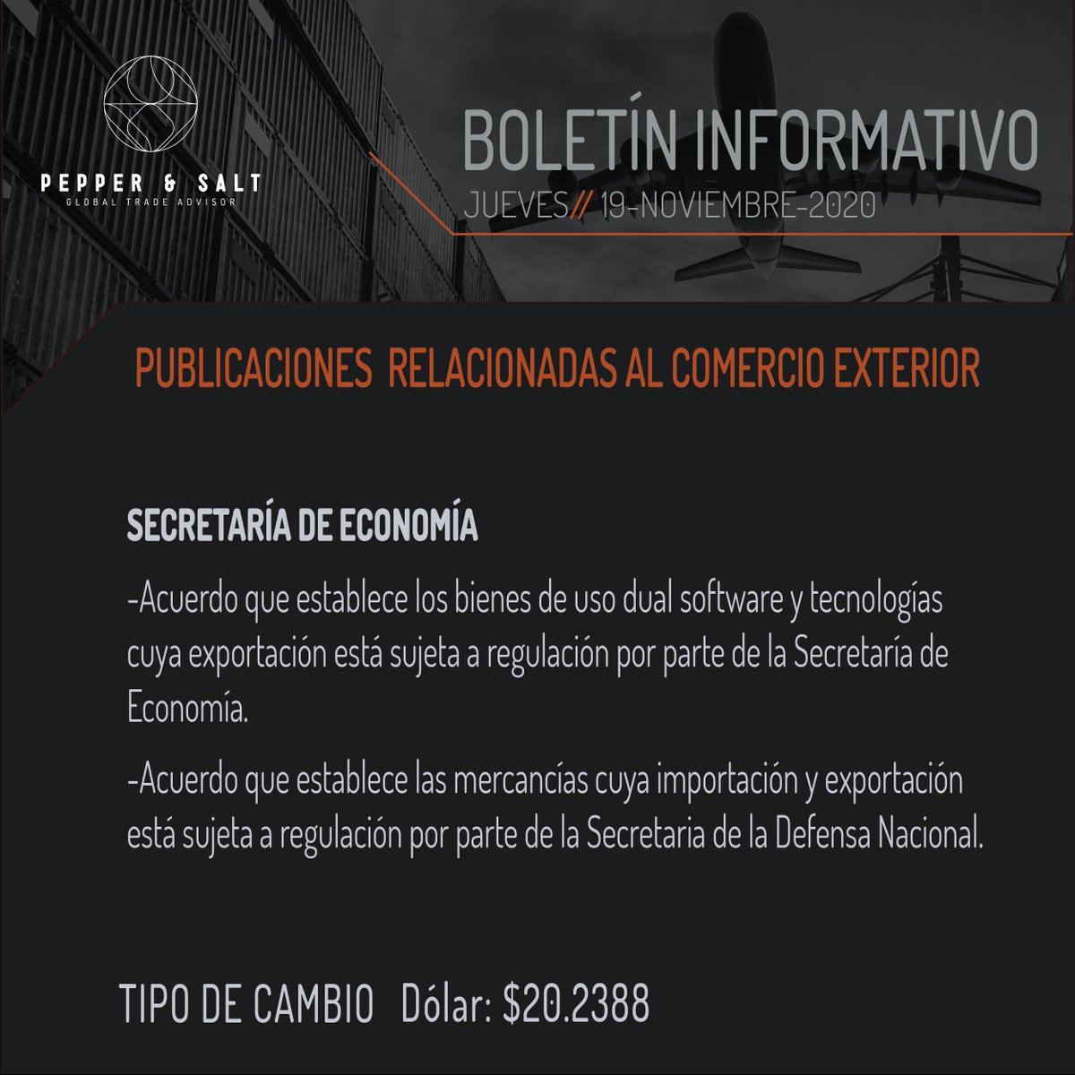 Pepper_and_Salt's tweet photo. 📰Publicaciones de Comercio Exterior
💵$20.2388

SECRETARÍA DE ECONOMÍA
http://187.191.71.192/portales/resumen/50606
http://187.191.71.192/portales/resumen/50610

Asesoría: info@pepperandsalt.mx
#ComercioExterior #ComercioExterioryAduanas #SecretaríadeEconomia #DOF https://t.co/RnYT0mn2uw