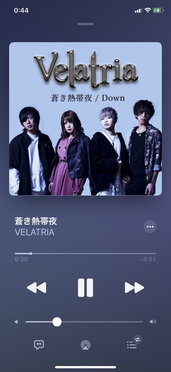 hig_0212's tweet photo. 早速、購入して何回も聴いてる‼️
2曲ともいい曲だなぁ
#VELATRIA https://t.co/fNv0ctPQkJ
