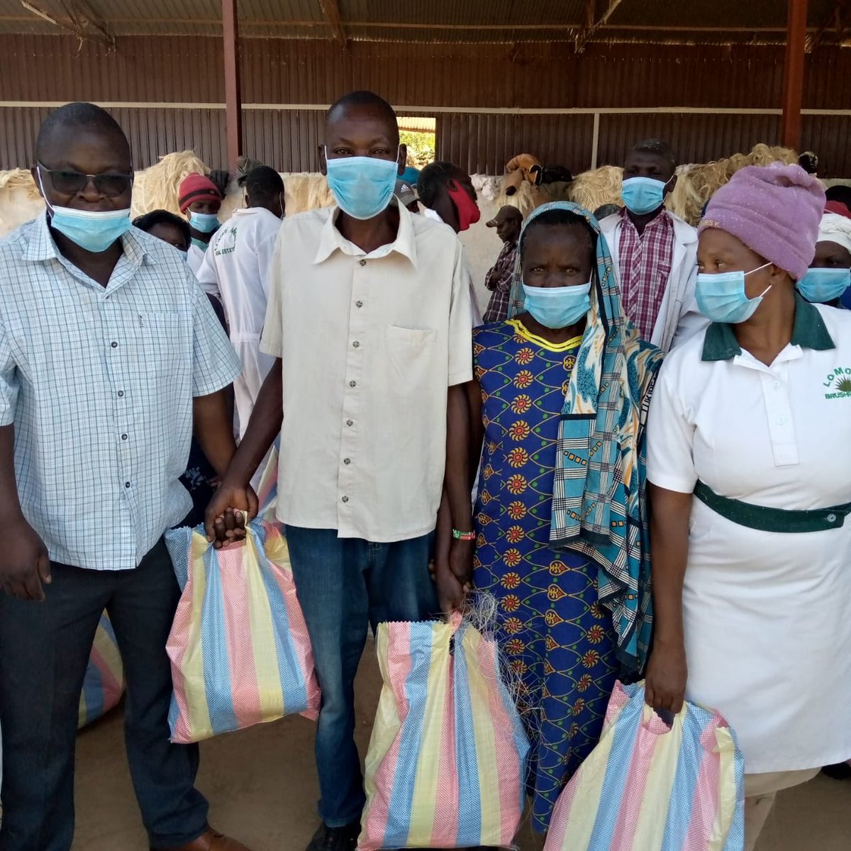 COTU_K's tweet photo. Today, COTU-K officials led by Sis. Damaris Muhika distributed food and PPEs to workers and residents of Baringo counties. #Cotucares https://t.co/WZPJSUnbS8