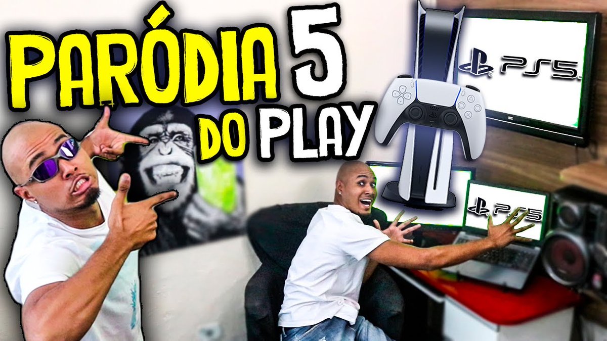 Konffuso's tweet photo. Do nada lancei uma paródia do PlayStation 5  https://t.co/fVyi8RYxTM https://t.co/H8doqEO2OQ