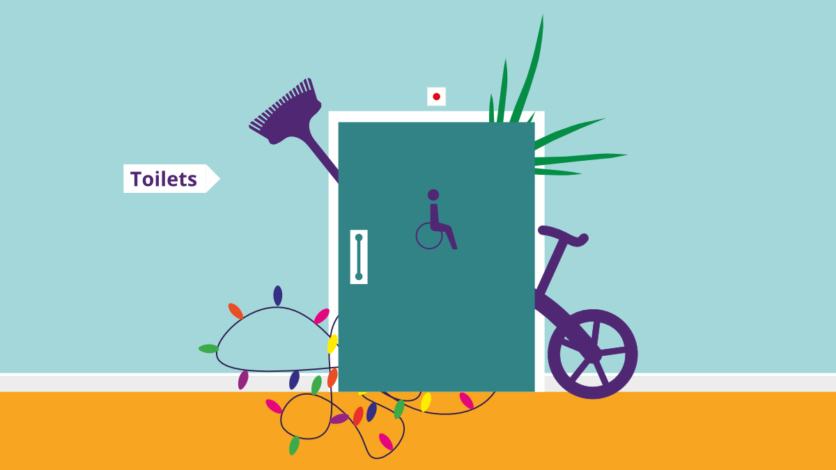 EuansGuide's tweet photo. Visiting the toilet should be simple. You shouldn't have to navigating around bar stock, an exercise bike or anything else stored in the loo. An #AccessibleToilet is #NotACupboard!
Take a look at more strange things found in loos: https://t.co/Nao1V2XLHz
#WorldToiletDay https://t.co/Jx9obUN9ro