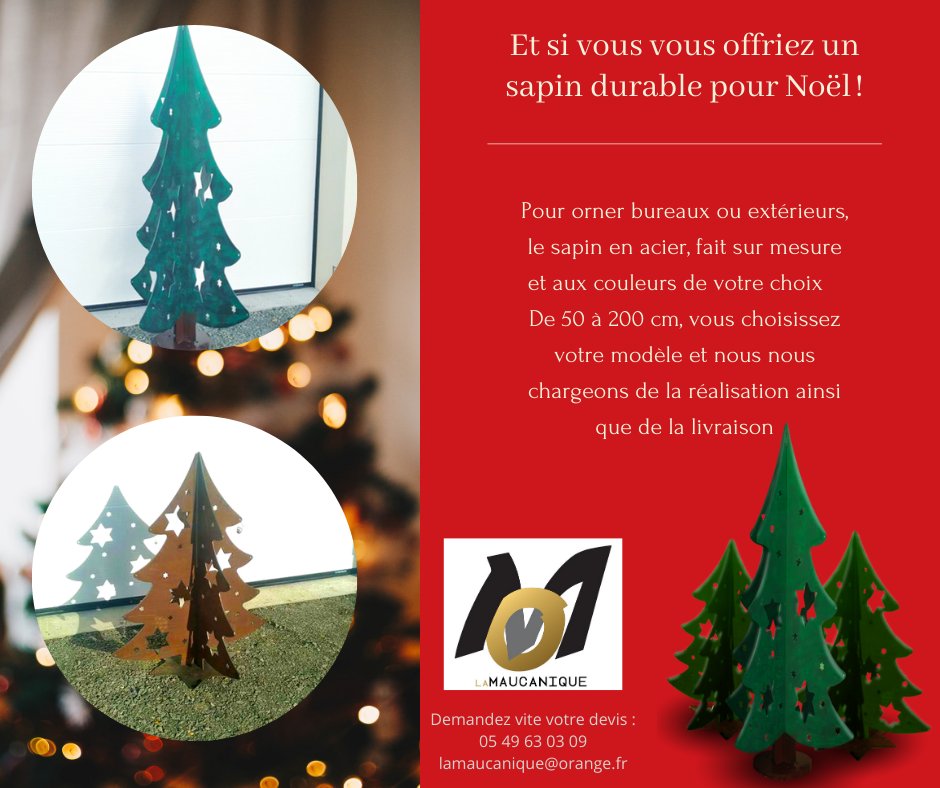 lamaucanique's tweet photo. Pour un Noël durable, le sapin d'acier fait sur mesure #noeldurable #noel2020 #monbeausapin #sapinacier #sapindurable https://t.co/BtOnZ1W2Bw