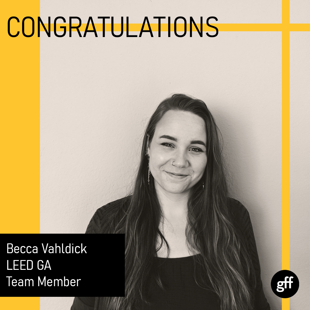 GFFChurchWorks's tweet photo. The GFF Church Works Studio is thrilled to congratulate our Team Member Becca Vahldick on her recent achievement of passing the LEED Green Associate Exam. Way to go, Becca! Can't wait to see all you accomplish at GFF. https://t.co/Ze4JnnzhYD