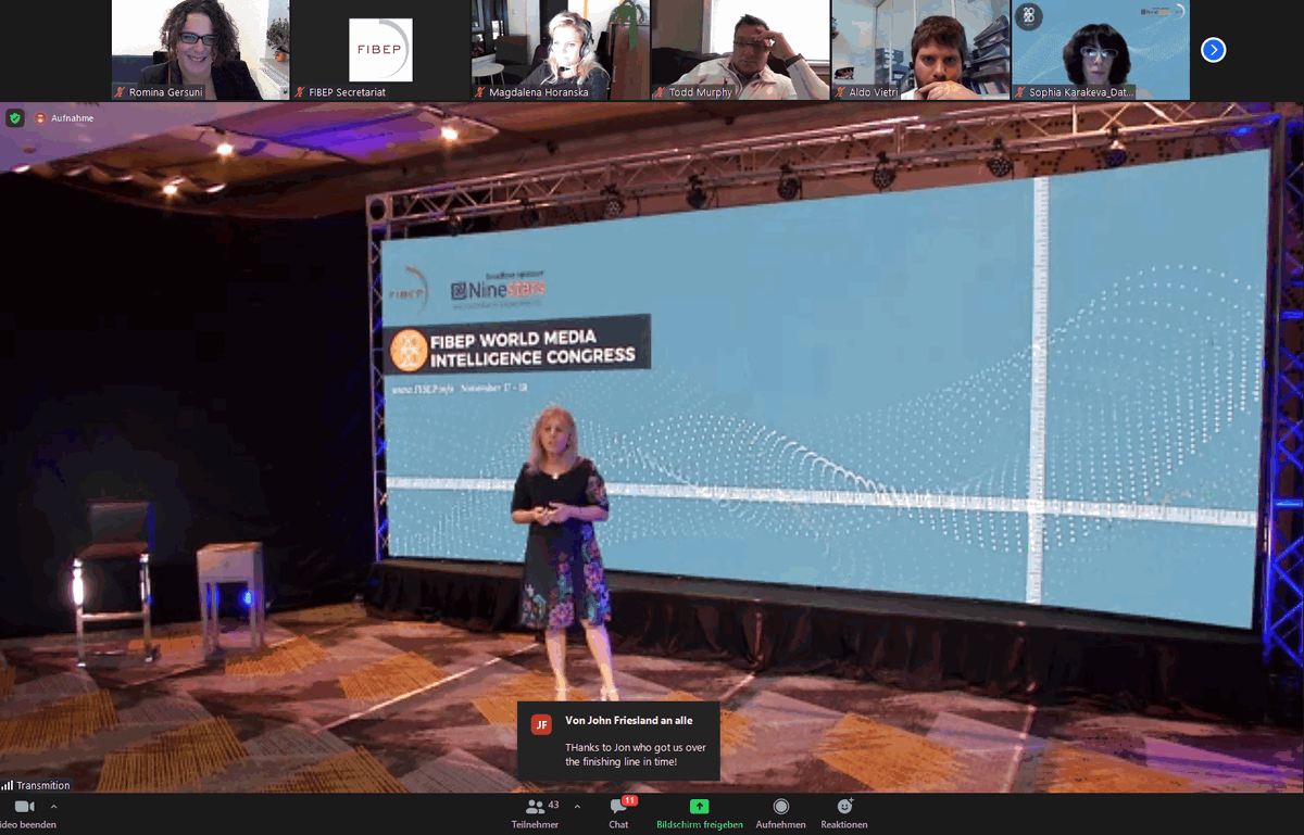 RGersuni's tweet photo. Closing words from @lauraglobalnews, @_FIBEP's pressident. Thanks to our members, our sponsors, speaker and board for this amazing virtual congress 🥂
#FIBEP2020 #WMIC2020 #WMIC20 #mediaintelligence https://t.co/93irSjUtJn