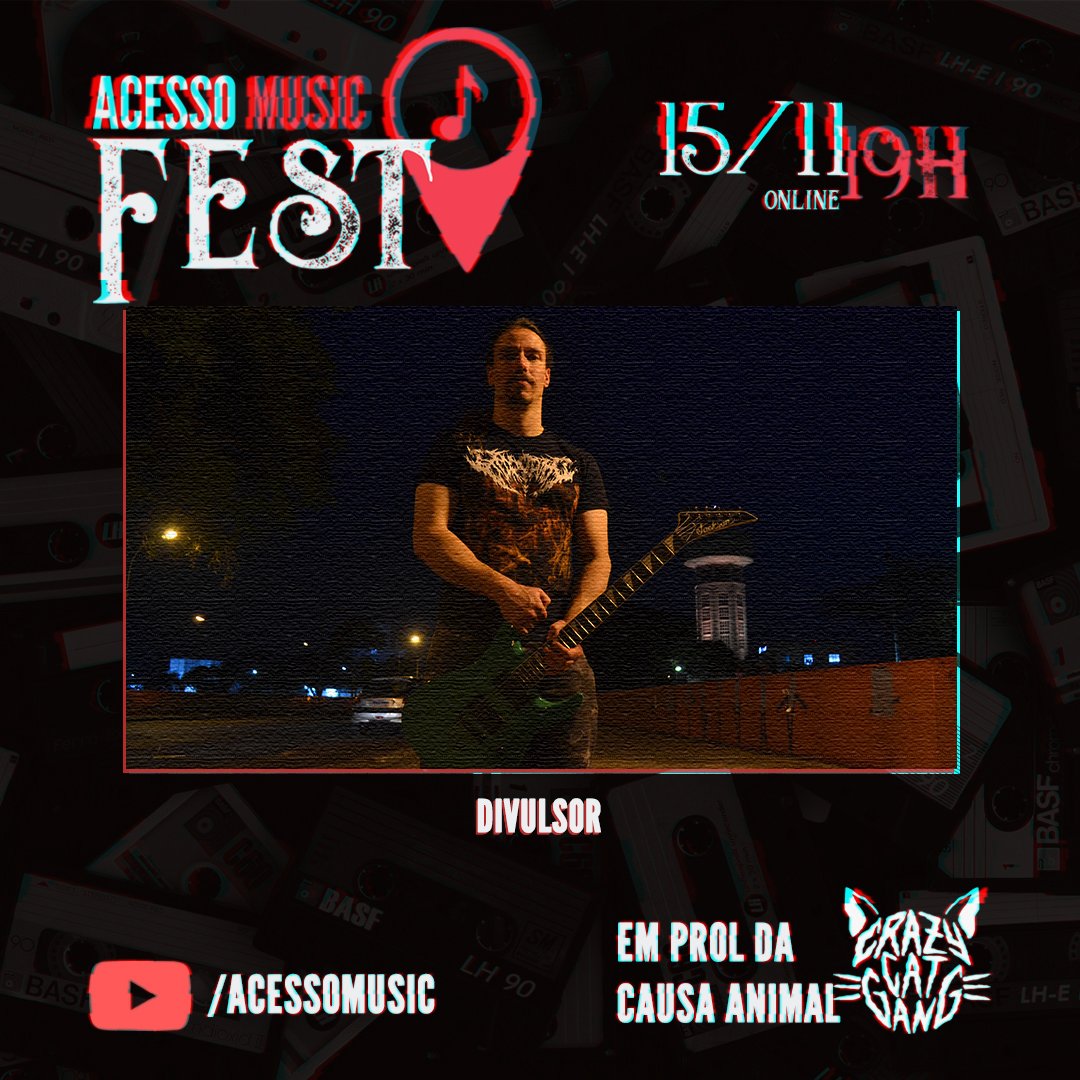maquinaprofanaf's tweet photo. DIVULSOR: Assista a performance da banda no ‘Acesso Music Fest Online’
Inscreva-se No Blog,Compartilhe. Apoie o Underground Seu Apoio é muito Importante👇🤘🔥🎸
https://t.co/Ht0wRMmgYI
#Divulsor #Deathmetal #AcessoMusicFestOnline #Online
#festival #AcessoMusic https://t.co/0pHn5Wsw7A