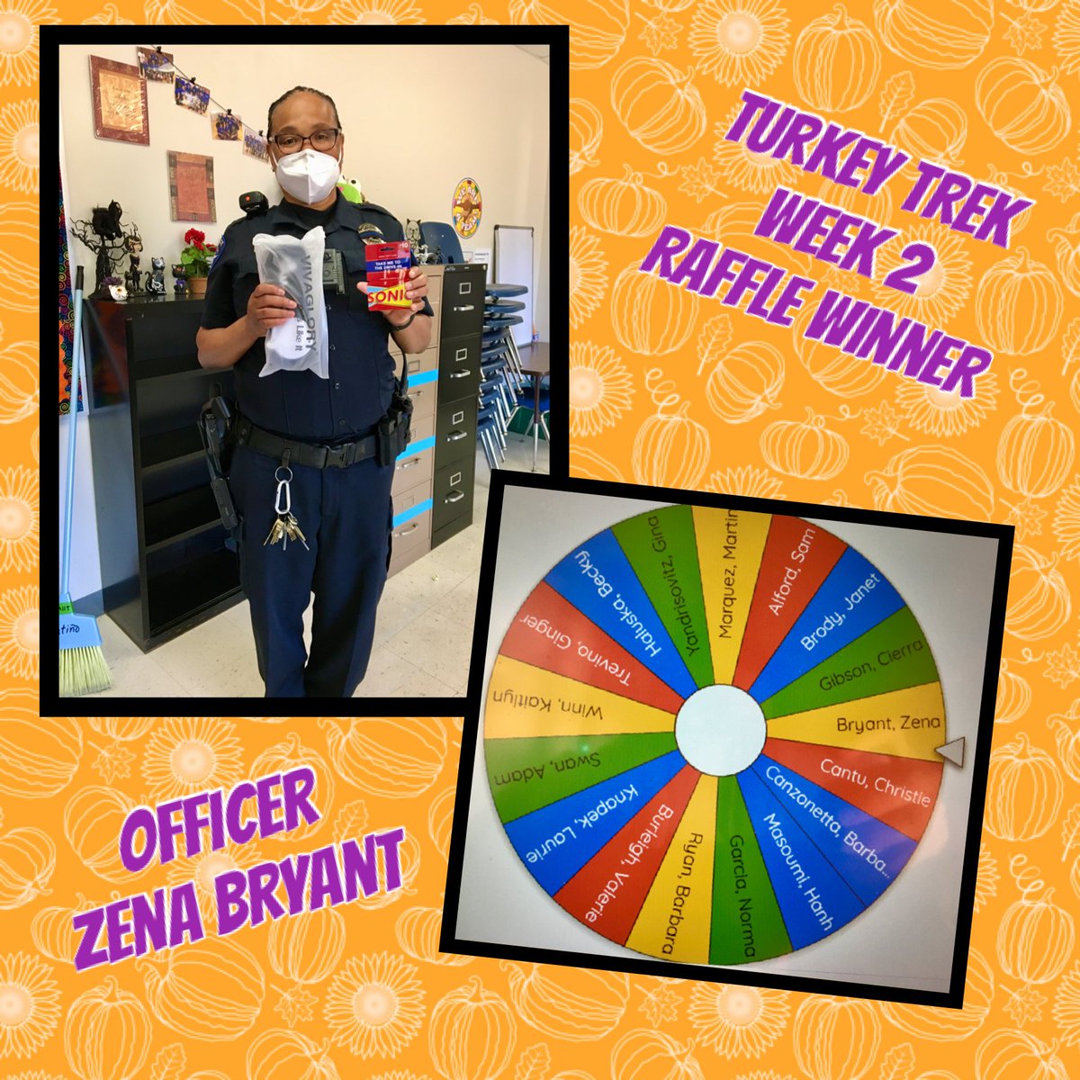 CHAMPS PfISD (@champs_pfisd) on Twitter photo Pflugerville MS has 19 participants signed up for HealthCodeās Turkey Trek. Every week there is a raffle among the participants for a prize. Officer Bryant got a Sonic gift card and water bottle holster. Congrats! <a href="/HealthCodeIAM/">HealthCode</a> <a href="/pfisd/">Pflugerville ISD</a> <a href="/PflugervilleMS/">Pflugerville Middle</a> <a href="/pfisd_police/">Pflugerville ISD Police Department</a> #PfOWNIt Pflugerville MS has 19 participants signed up for HealthCodeās Turkey Trek. Every week there is a raffle among the participants for a prize. Officer Bryant got a Sonic gift card and water bottle holster. Congrats! <a href="/HealthCodeIAM/">HealthCode</a> <a href="/pfisd/">Pflugerville ISD</a> <a href="/PflugervilleMS/">Pflugerville Middle</a> <a href="/pfisd_police/">Pflugerville ISD Police Department</a> #PfOWNIt