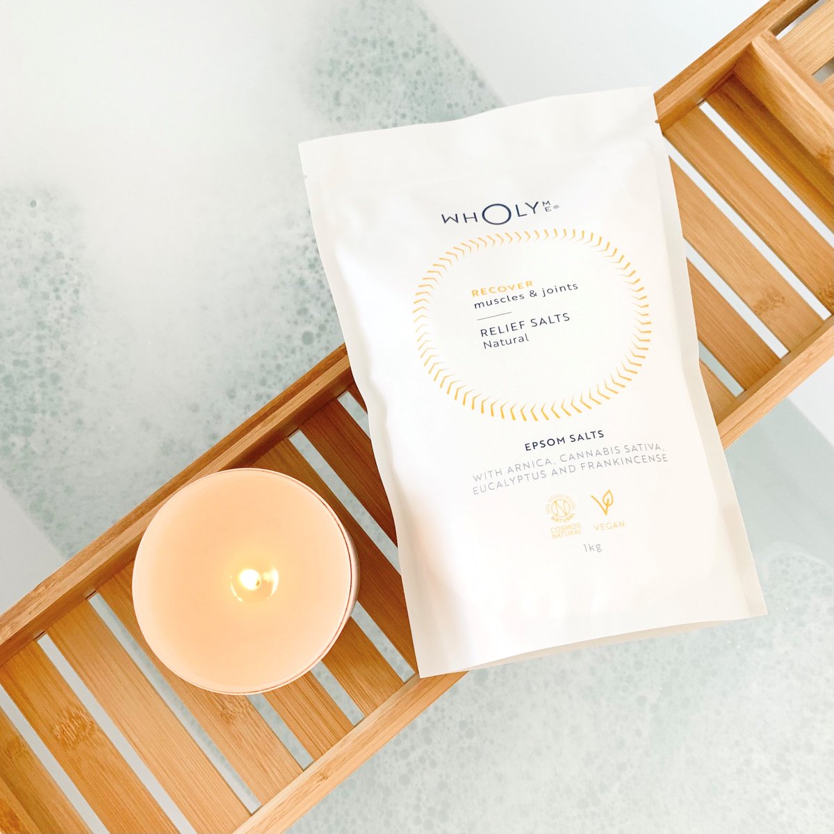 The #WholyMe Relief Salts are the perfect addition to your warm bath at the end of the day. We have blended our salts with #organic  certified #essentialoils and botanicals to help enhance and assit the #recovery of your muscles and joints. 

wholyme.com/products/relie…